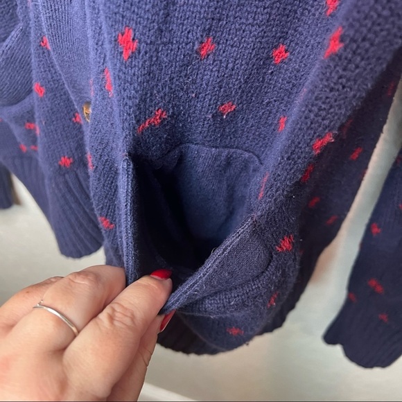 Men’s Merona Button Down Navy Cardigan Sweater - Picture 7 of 10